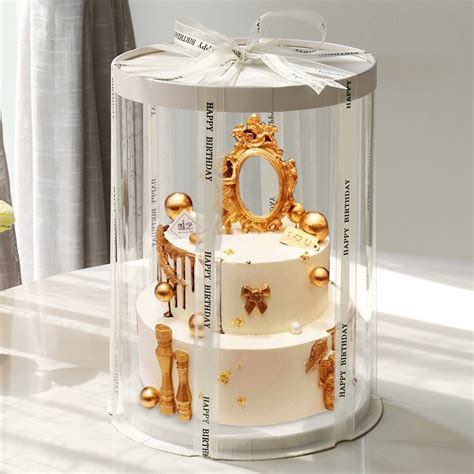 wedding cake boxes transparent